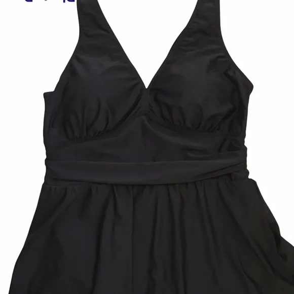 torrid Asymmetrical Skirt Dress Swimsuit 1X NEW - Picture 3 of 5